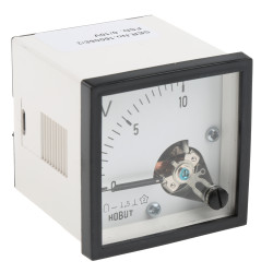 Woltomierz analogowy DC wycięcie: 45 x 45 mm HOBUT