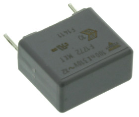 Kondensator foliowy 100nF 310V ac Vishay Poliester rozstaw: 15mm THT ±10