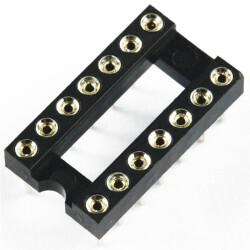DIL14P DIP-14 Chip Base - Round Pin Holders