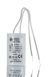 Kondensator foliowy 5μF 400 → 500V ac Ducati Energia Polipropylenowe Wtykowe ±5