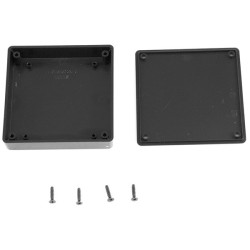 Hammond 1551XXBK Miniature Plastic Enclosure 80 x 80 x 15 Black