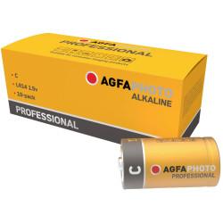AgfaPhoto 110-858487 Professional C Battery 1.5V Alkaline 10-Pack