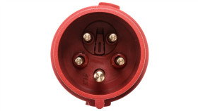 Wtyczka Protop 32A 5P 6H 400V Ip44 Zaciski Śrubowe Ze Zwrotnicą Faz Men3322