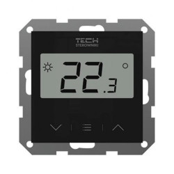 SINUM F-8z Regulator pokojowy bezprzewodowy kolor czarny