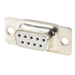 TruConnect 9 Way Solder Lug, D-Type Socket Connector, Panel or Backshell Mount