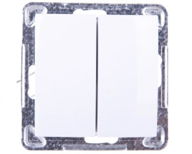 IMPRESJA Łącznik schodowy podwójny biały ŁP-10Y/m/00