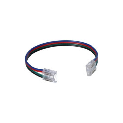 Złączka do taśmy led COB/RGB kolor 10mm taśma-przewód 15cm-taśma