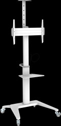 PDS-0003C TV cart for 37" - 70", shelf, white