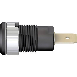St&#xE4;ubli 233060-21 SLB4-F63 safety jack socket blk 4 mm insulated brass
