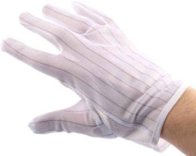 Rękawice antystatyczne Nie, roz. 8 – M, 2 szt., materiał: Tworzywo PET, RS PRO Wielorazowe