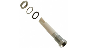 Lampka kontrolna do montażu panelowego 24V dc, biała 8mm LED Faston, oczko lutownicze APEM