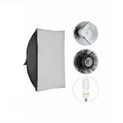 Lampa - zestaw oświetlenia ciągłego - Softbox + świetlówka 85W - SUNNY SQ5X7-425 GlareOne