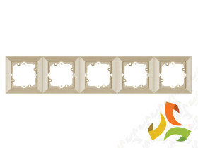 PERŁA Ramka 5 pięcioktrotna satyna metalik Ra-5P ABEX