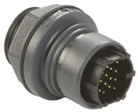 Złącze wielostykowe przemysłowe 16-pinowe Montaż przedni Wtyczka Bulgin