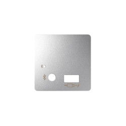 Simon 82 Pokrywa do odbiornika Bluetooth i ładowarki USB aluminium 8201085-093