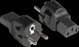 PA-0030S Power adapter, safety plug, type EF, C13, black