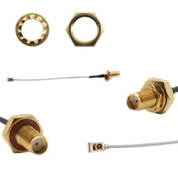 Kabel koncentryczny złącze A MHF4 złacze B SMA typ kabla IP67 Z zakończeniem