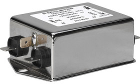 Suppressor filter, 50 to 60 Hz, 12 A, 250 VAC, faston plug 6.3 mm, 3-143-602