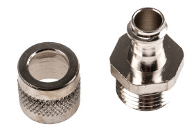 Łącznik do kanałów kablowych Adaptaflex gwint PG7 10mm Złącze proste Mosiądz IP54 Srebrny