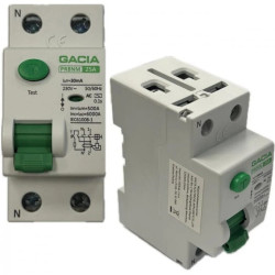 Wyłącznik Różnicowoprądowy 6kA 2P 25A 30mA typ: AC na Szynę DIN Th-35 GACIA