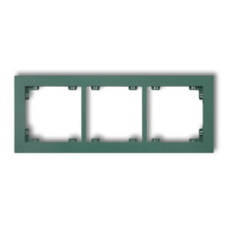 DECO Ramka potrójna DECO Pastel Matt szmaragdowy 51DR-3