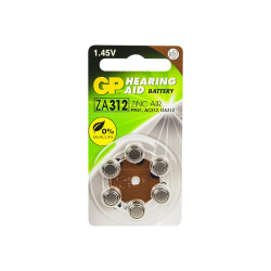 Bateria ZA312 GP 1,4V 7,9x3,6 blister 6szt