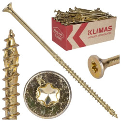 Wkręty ciesielskie z łbem stożkowym i gniazdem TORX 5x120 MASTER Wkręt-met /200szt/