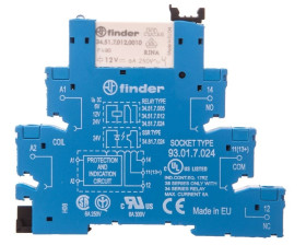 Przekaźnikowy interfejsowy 6,2mm, 1P 6A 12V DC, zaciski śrubowe, 38.51.7.012.0050