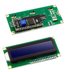 1602 LCD 2X16 Blue Display with HD44780 Driver and I2C Converter Arduino