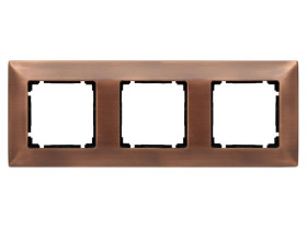VENA METAL Ramka 3x miedź rustykalna 5133283 KOS