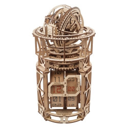 Zegar stołowy Sky Watcher Tourbillon - model mechaniczny do składania - fornir - 338 elementów - Ugearsmodels