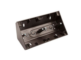 SIMON 54 PREMIUM Puszka natynkowa narożna 2 podwójna do ramek PREMIUM antracyt DPNR2/48 KONTAKT SIMON