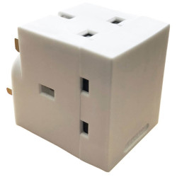 Dencon 5688NB 3 Way Adaptor 13A Fused