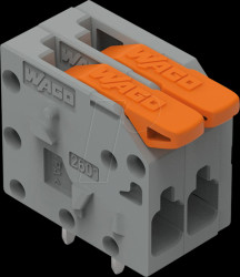 2601-1102 PCB terminal with lever, 1.5 mm², RM 3.5 mm, 2-pole