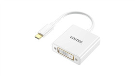 Unitek Adapter Usb-C Na Dvi 1080P@60Hz, Biały, 15Cm