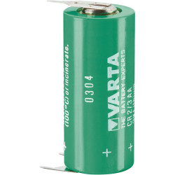 Varta CR2/3AA 3V 1350mAh Lithium Battery Cell PCB Pins