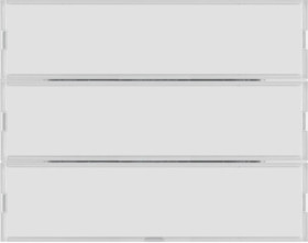 KNX e/s K.x Przycisk 3-kr z polem opisowym, diodami LED RGB i czujnikiem temperatury, biały 80163770