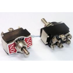 przełącznik dźwigniowy KN3B, DP3T, (ON)-OFF-(ON) chwilowy