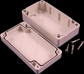 1554CGY Plastic housing, series 1554, 65 x 120 x 40 mm, gray