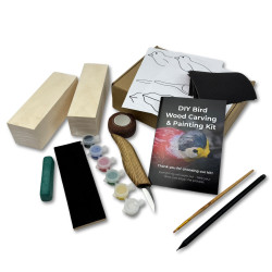 DIY Bird Wood Carving &amp; Painting Kit