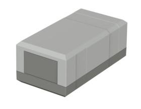 PS enclosure, (L x W x H) 125 x 67 x 50 mm, light gray/agate gray (RAL 7035), IP40, 32125042