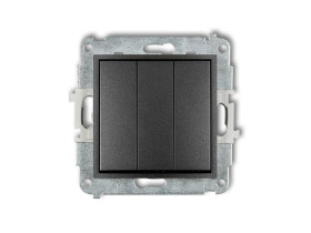 MINI Wyłącznik potrójny grafitowy 11MWP-7 KARLIK