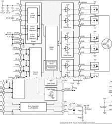 65-V max 3-phase smart gate driver with buck regulator