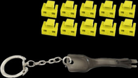 Blocker kit, yellow, for RJ45 socket, BS08-01032