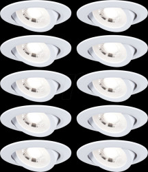 99995 Flush-mounted luminaire, 4.8 W, 3000 K, 450 lm, dimmable, white,