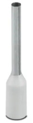 Insulated wire end ferrule, 0.5 mm², 16 mm/10 mm long, DIN 46228-4, white, 3201275