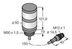 Kolumna sygnalizacyjna Turck TL50GRQP 3083228 1 szt.