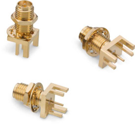 Złącze koncentryczne Montaż na krawędzi Żeński typ złącza Złącze SMA 18GHz Lutowane