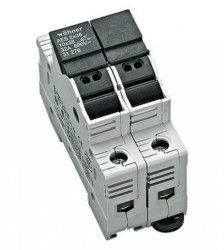 Podstawa na wkładki cylindr.10x38 32A 2p,Ambus EasySwitch