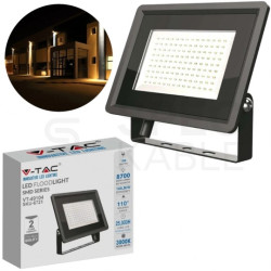 Naświetlacz, projektor LED SMD 100W 8700lm 6500K IP65 czarny barwa CW biała zimna V-TAC VT-49104